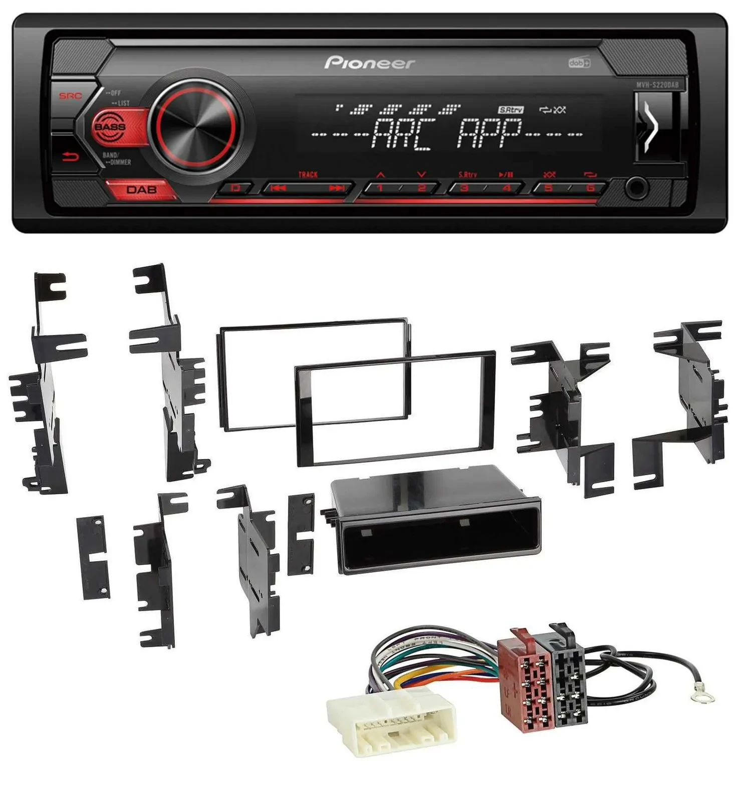Автомагнитола для Nissan Versa (с 2007) и Xterra (с 2013) Pioneer 1 DIN, DAB, MP3, AUX, USB