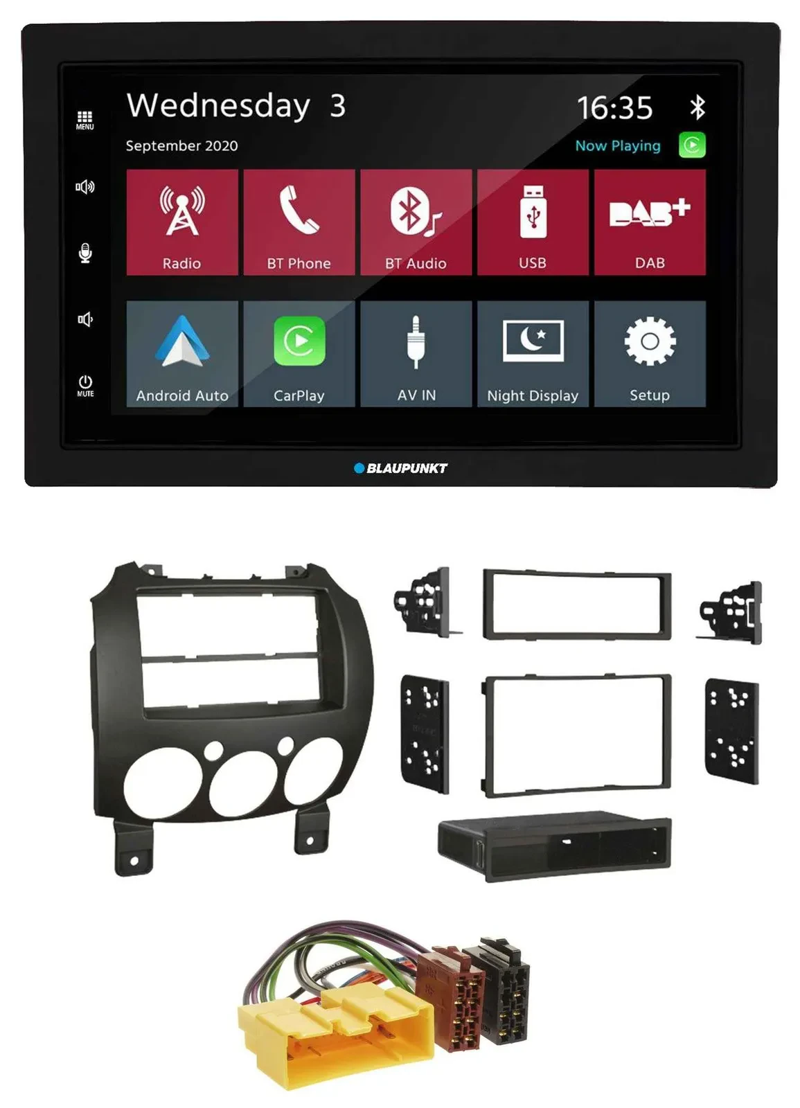 Автомагнитола для Mazda 2 (с 2007) Blaupunkt 2DIN DAB Bluetooth USB MP3