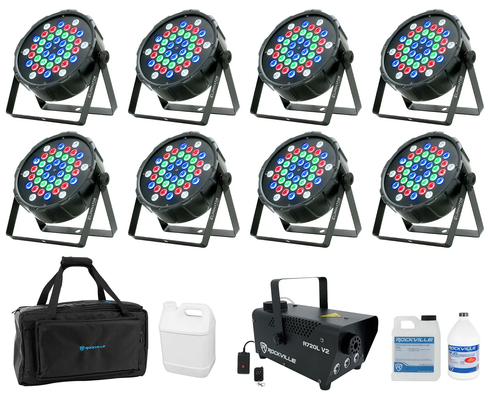 Комплект светового оборудования American DJ LP 42 RGBW+R720L V2+RFJG+BAG1200