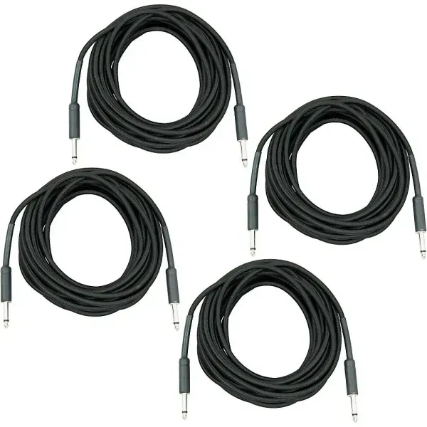 Инструментальный кабель Musician's Gear CIW-030-4-Pack-BLK Black 9 м (4 штуки)