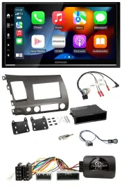 Kenwood DAB USB Bluetooth 2DIN Lenkrad Autoradio für Honda Civic 06-10 Hybrid an