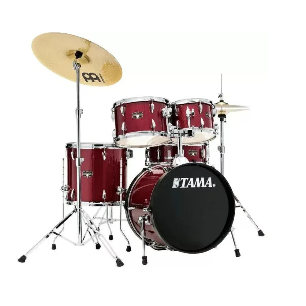 Tama Imperialstar 5-Piece Drum Kit with Meinl HCS Cymbals Candy Apple Mist