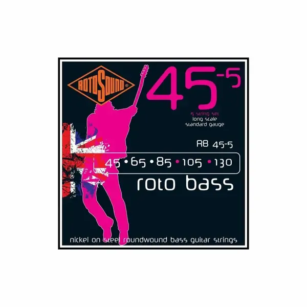 Струны для бас-гитары Rotosound RB455 E-Bass Saitensatz 5-String Roto