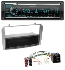 Kenwood Bluetooth MP3 DAB USB Autoradio für Alfa Romeo 147 GT silber Ablagefach