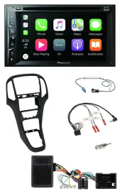 Pioneer Lenkrad USB DVD Bluetooth DAB 2DIN Autoradio für Opel Astra ab 09 Perlsc