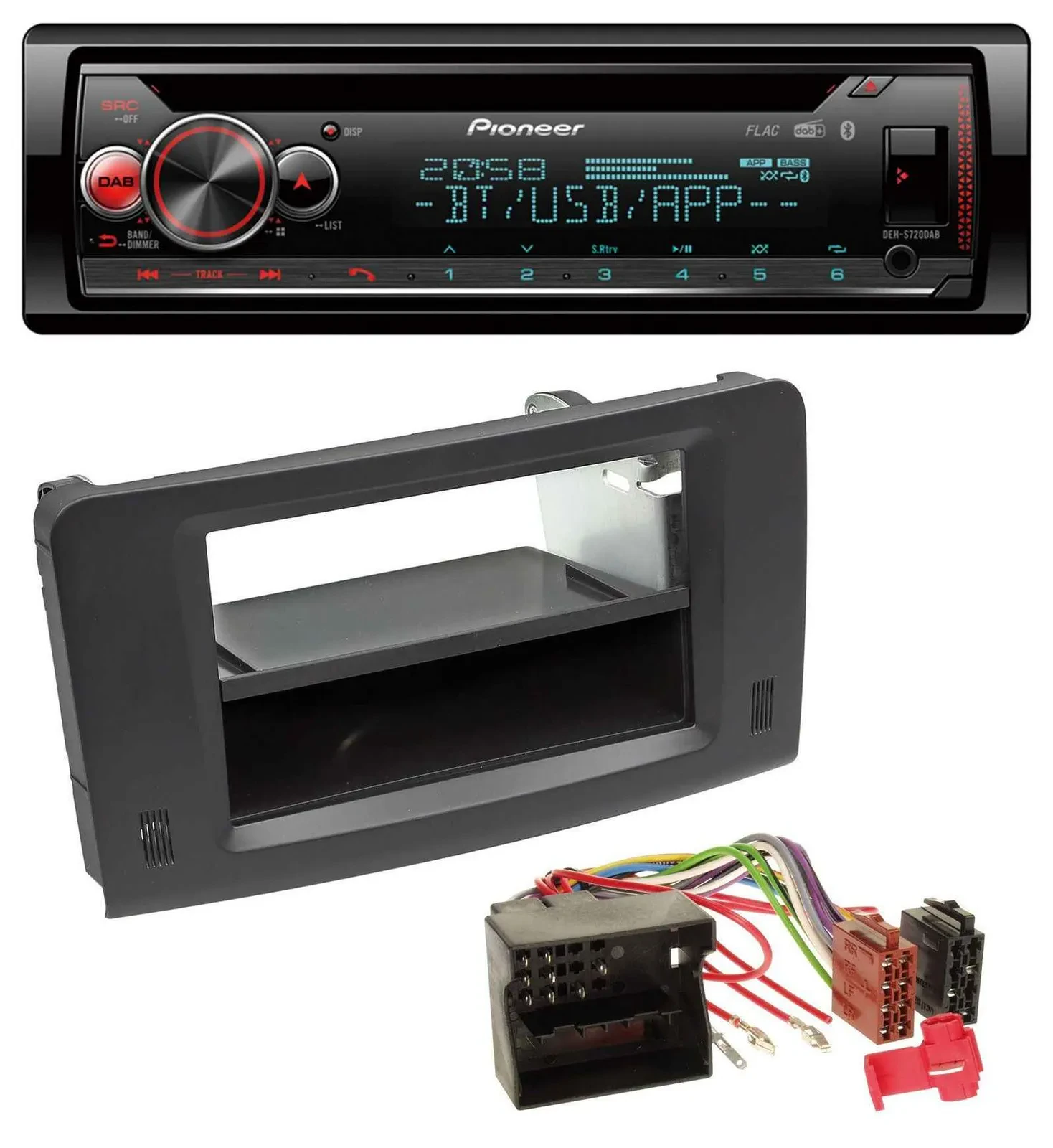 Pioneer MP3 DAB CD Bluetooth USB Autoradio für Mercedes M-Klasse W164 05-11 Prof