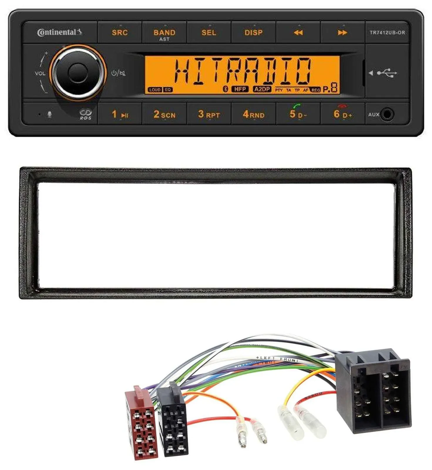 Continental MP3 Bluetooth AUX USB Autoradio für VW Golf 2 83-92 Jetta II 84-92 T
