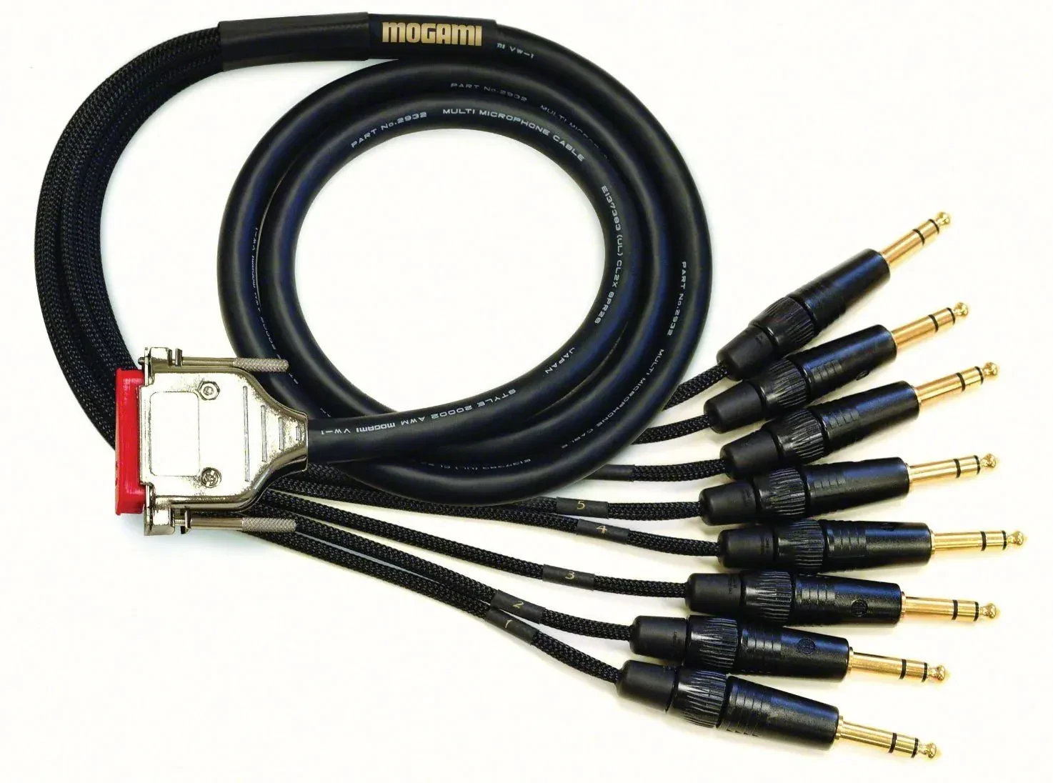 Мультикор Mogami GOLD-DB25-TRS-25 Black 7.6 м