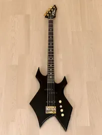 Бас-гитара B.C.Rich Warlock Bass WB-9987 PJ Black w/gigbag Japan 1980s