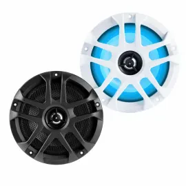 Memphis MXA60L 100W Max 6.5" 2-way Marine Coaxial Speakers with RGB LED Lights
