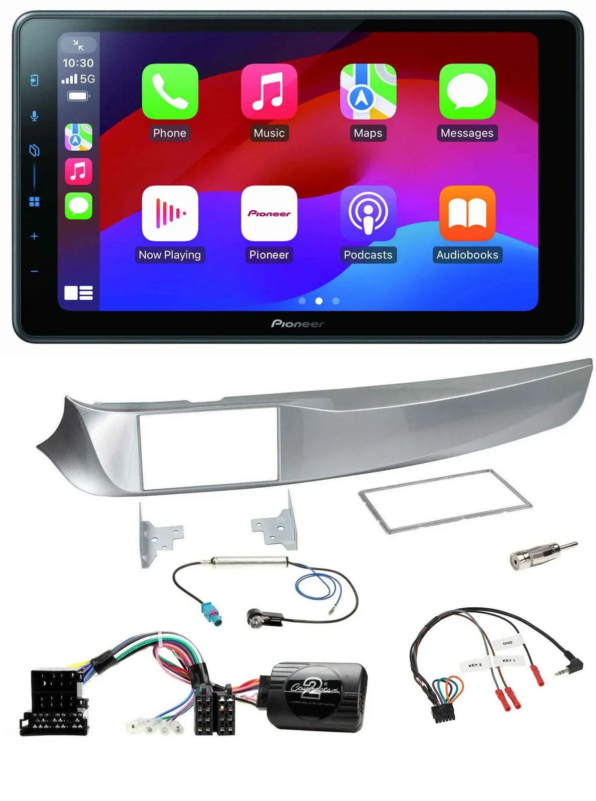 Pioneer Bluetooth 2DIN USB Lenkrad DAB Autoradio für Alfa Giulietta 2010-2014 94