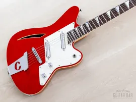 1994 Charvel Surfcaster HT Semi-Hollow Guitar Trans Red, Near-Mint w/ Case