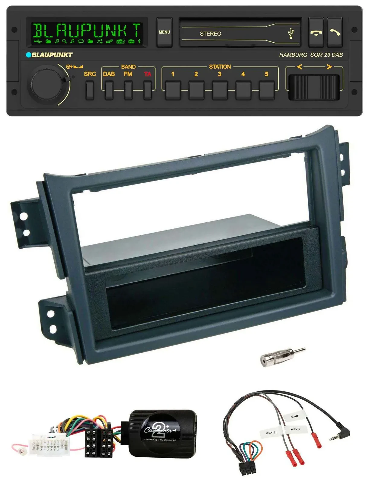 Blaupunkt USB DAB Bluetooth Lenkrad Autoradio für Opel Agila B Suzuki Splash 200