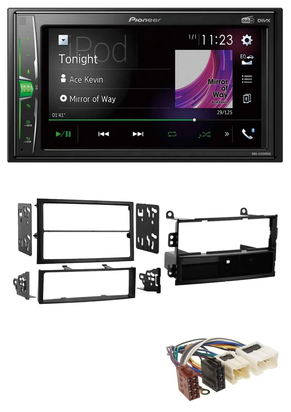 Автомагнитола для Nissan 350Z Roadster (2002–2005) Pioneer 2DIN MP3 DAB USB Bluetooth