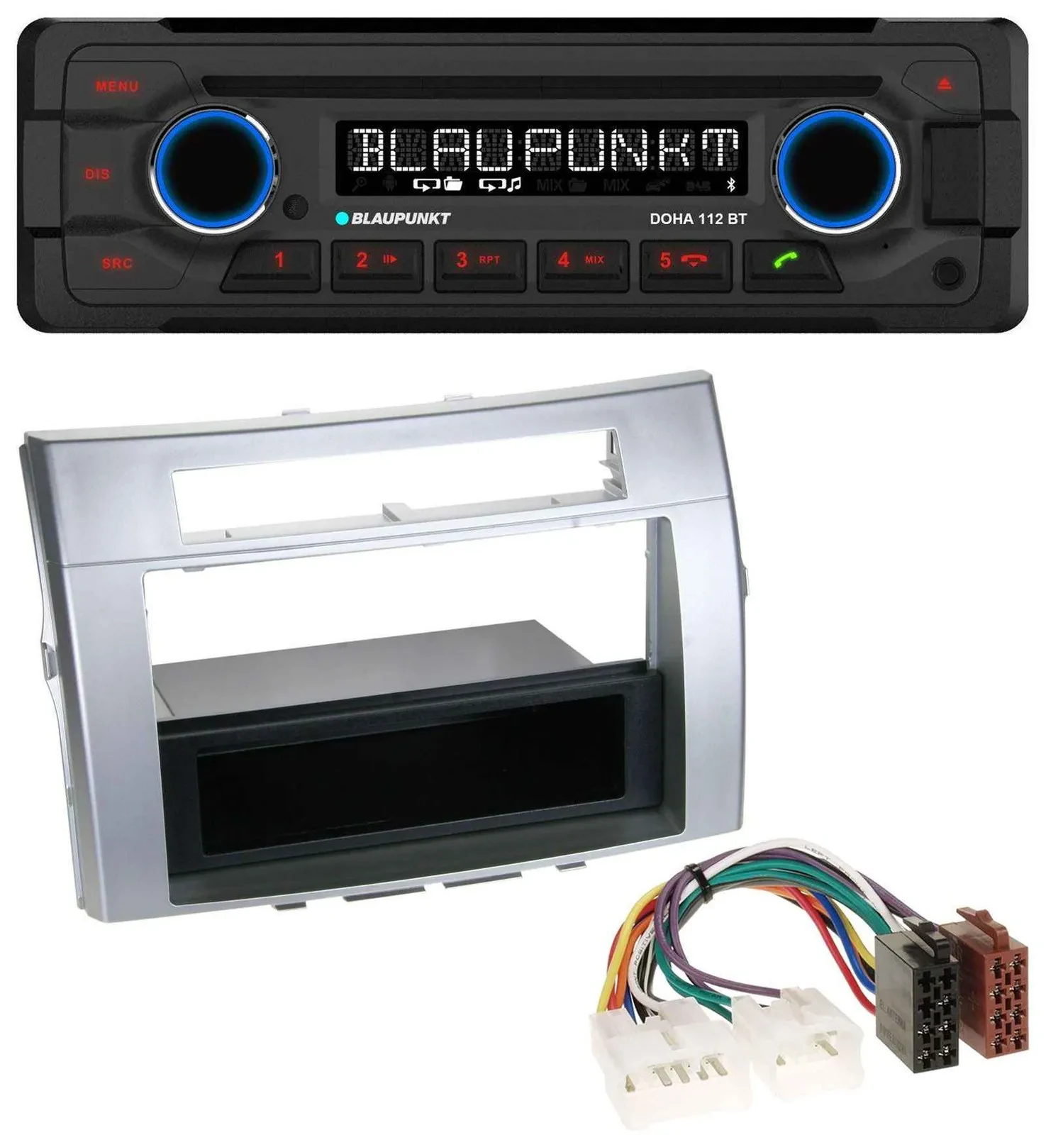 Автомагнитола для Toyota Corolla Verso 2004-2009 Blaupunkt Bluetooth, CD, MP3, USB, AUX