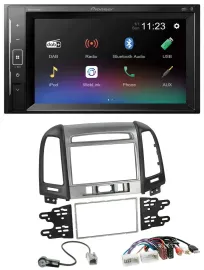 Pioneer DAB MP3 2DIN Bluetooth USB Autoradio für Hyundai Santa Fe USB AUX 3 Scha