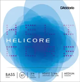 Струны для контрабаса D'Addario Helicore HS610 3/4M