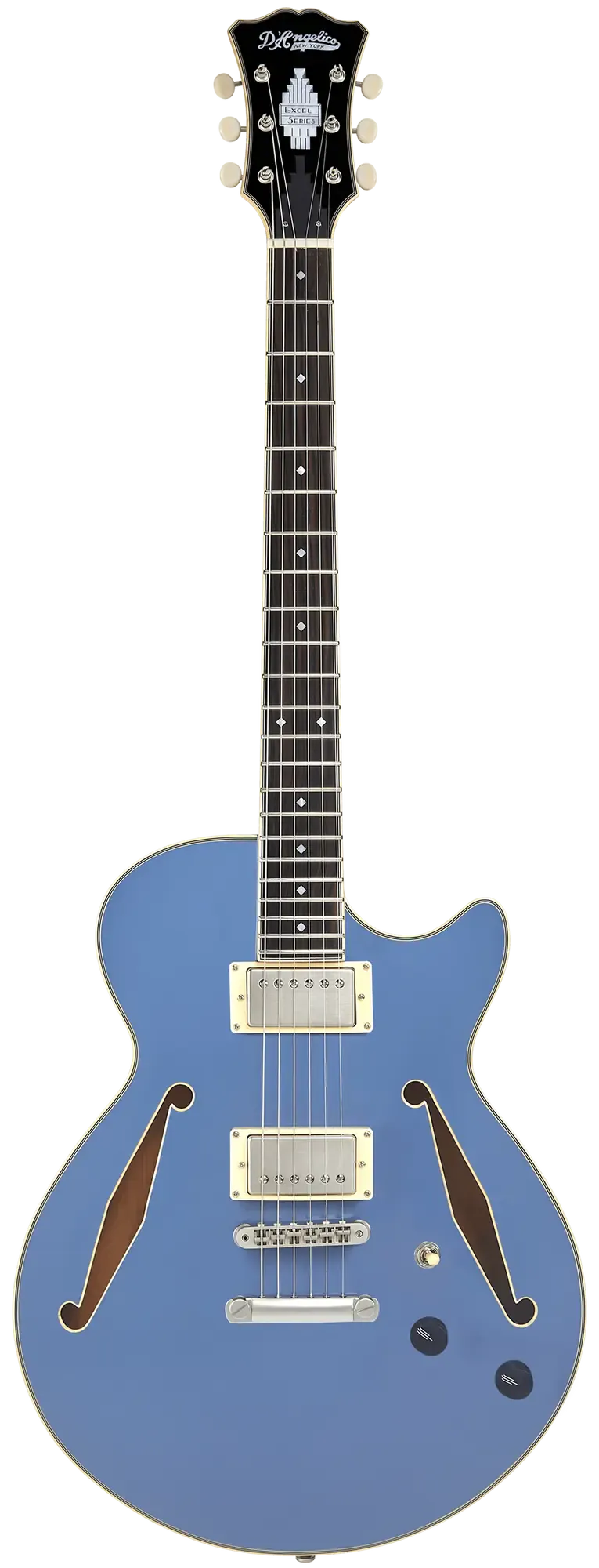 Электрогитара полуакустическая D'Angelico Excel SS Tour Semi-hollowbody Slate Blue