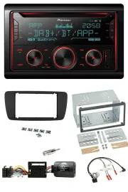 Pioneer 2DIN DAB Lenkrad Bluetooth USB CD Autoradio für Seat Ibiza ab 08 nitschw