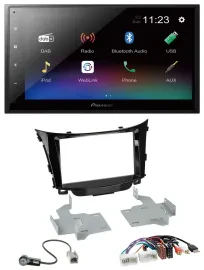 Pioneer USB Bluetooth DAB 2DIN MP3 Autoradio für Hyundai i30 ab 2012 AUX USB