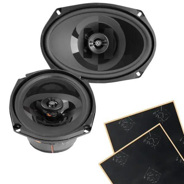 Memphis PRX6902 6x9" Power Reference Coaxial Speakers + Damping