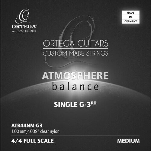 Струна одиночная для классической гитары Ortega ATB44NM-G3