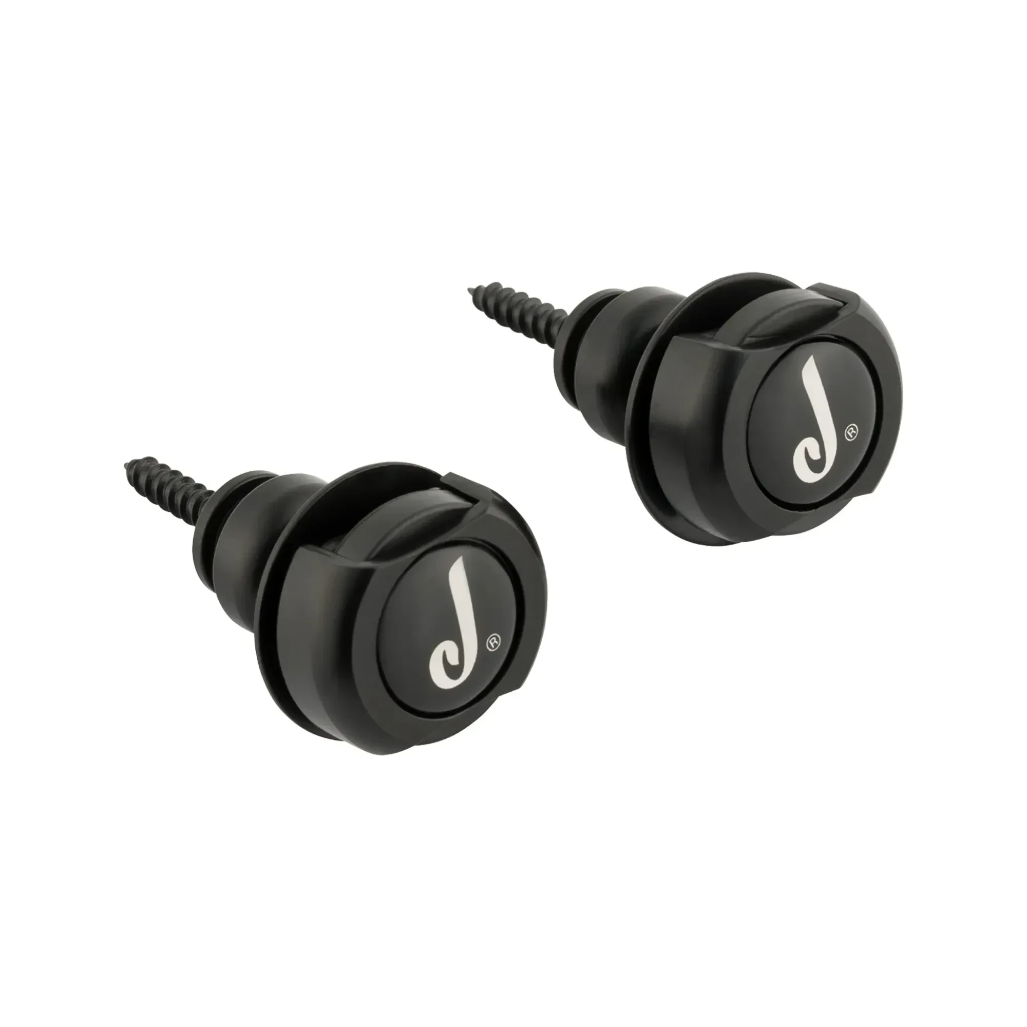 Крепление гитарного ремня Jackson 299-0000-002 J Logo Black (пара)