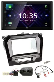 JVC DAB 2DIN Lenkrad Bluetooth USB Autoradio für Suzuki Vitara ab 2015