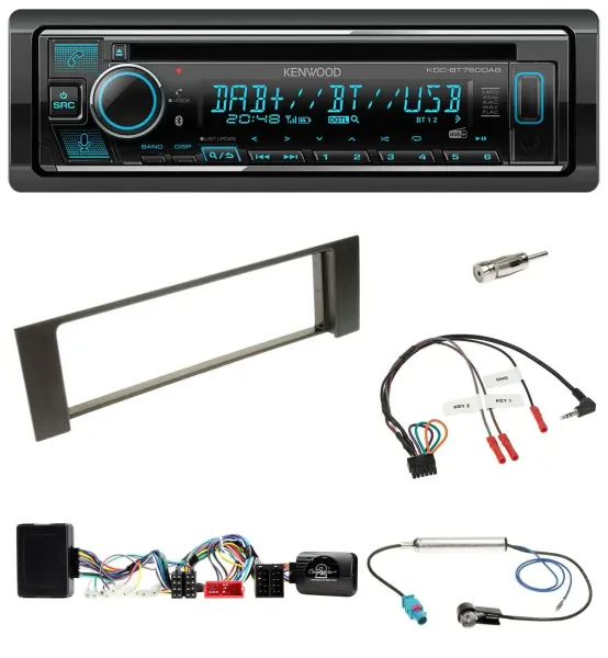 Kenwood Lenkrad Bluetooth DAB USB CD Autoradio für Audi A4 B6 00-04 Bose Vollakt