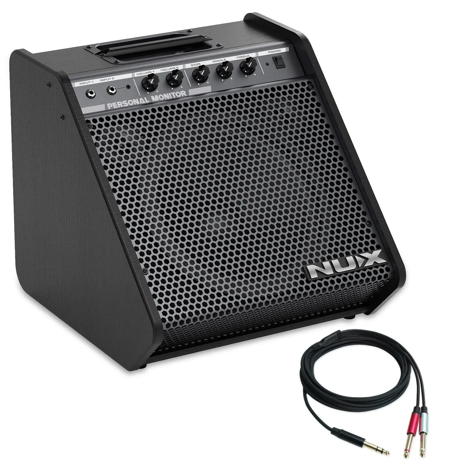 Комбоусилитель для электронных барабанов NUX NPA-100 с кабелем-сплиттером keepdrum