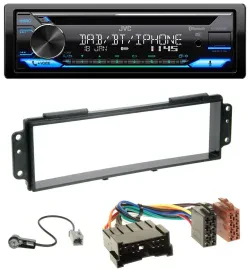 Автомагнитола JVC Bluetooth MP3 USB DAB CD для Kia Picanto (2008–2011)