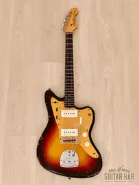 Электрогитара Fender Jazzmaster Offset Sunburst Gold Guard USA 1958 w/Tweed Case