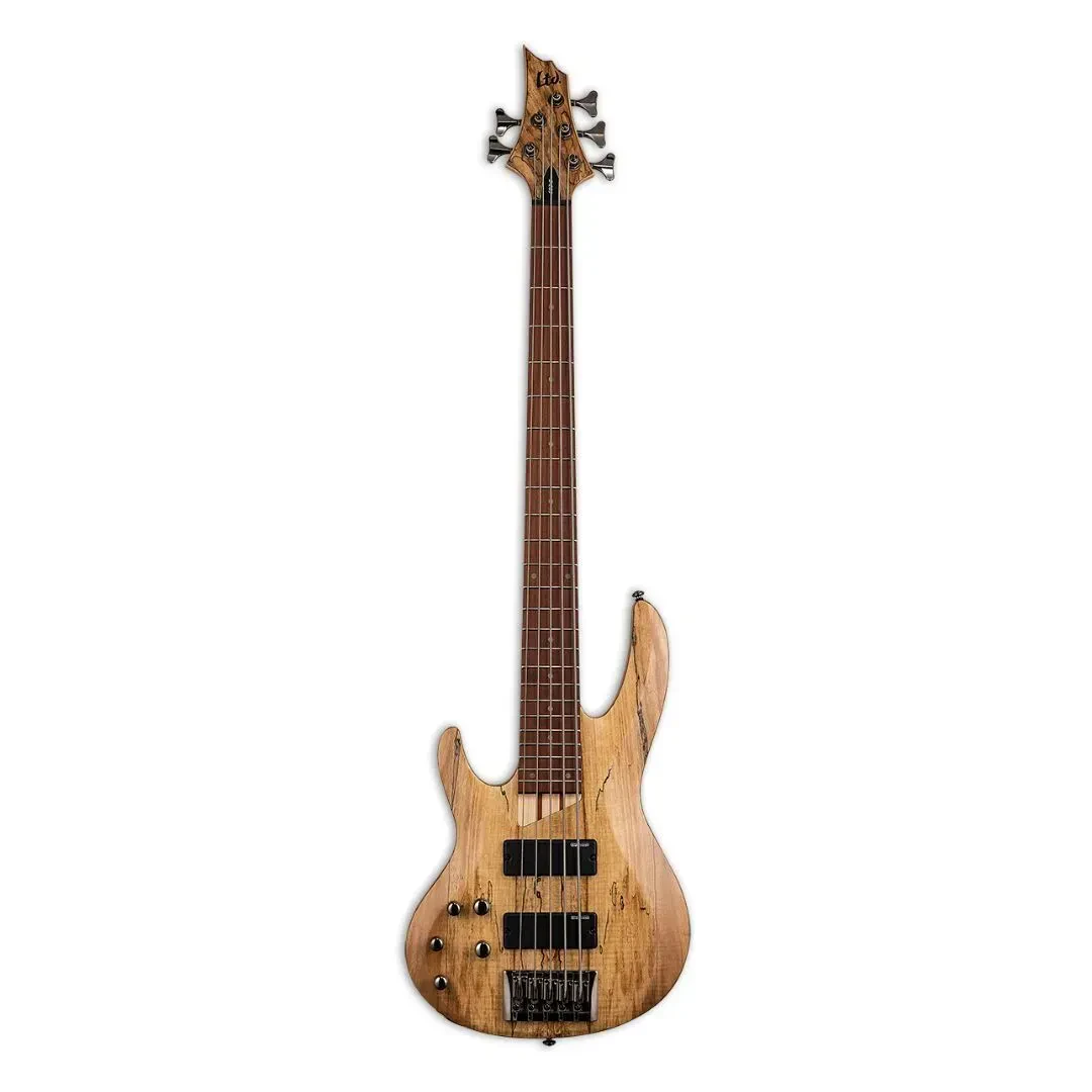 ESP LTD B-205SM 5-String Left-Handed Bass Guitar with Ash Body Natural Satin