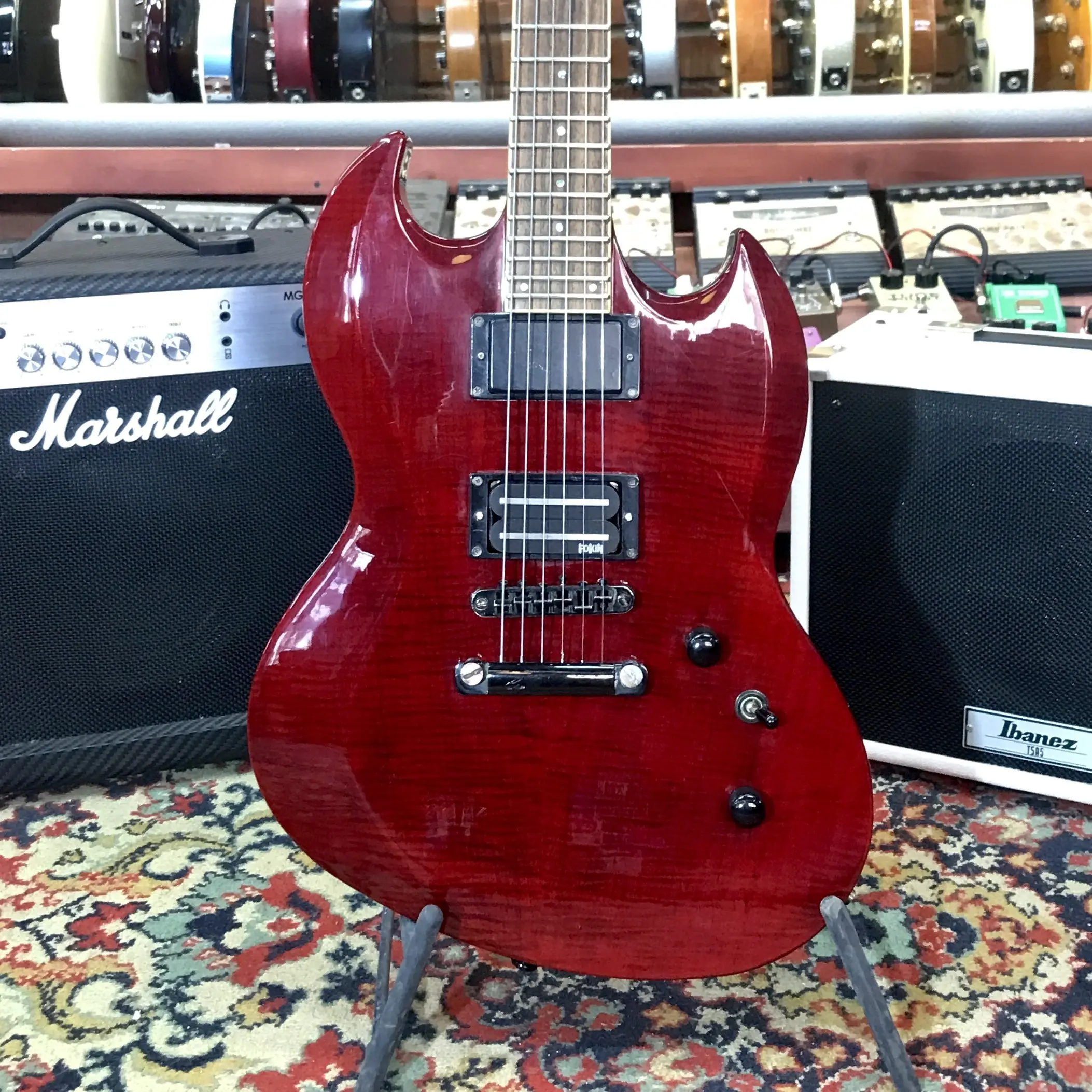 Электрогитара LTD Viper 200-FM HH STBC Indonesia 2006