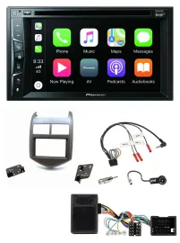 Pioneer Lenkrad USB DVD Bluetooth DAB 2DIN Autoradio für Chevrolet Aveo ab 11 du