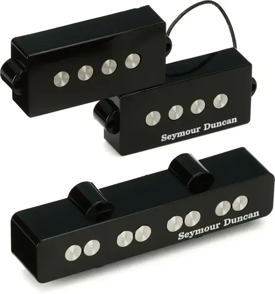 Комплект звукоснимателей для бас-гитары Seymour Duncan Quarter Pound P-J Bass Black