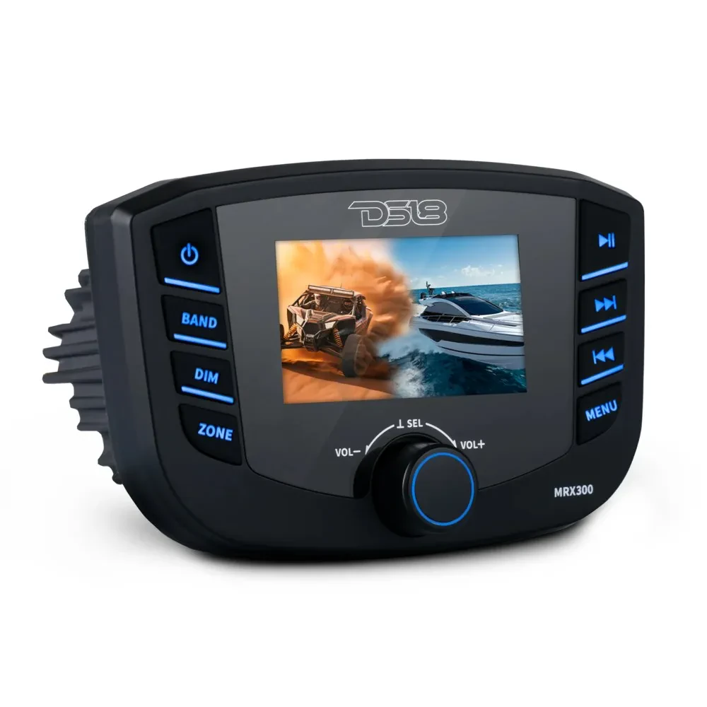 DS18 MRX300 3" Gauge Mount Digital Audio Receiver with Bluetooth