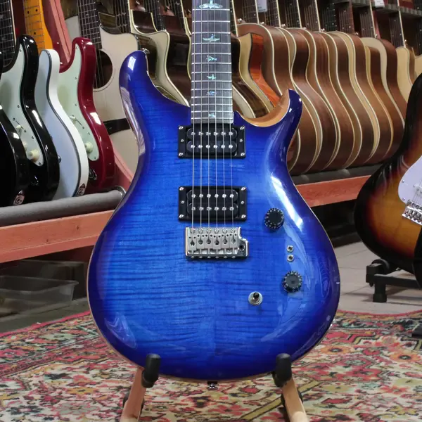 Электрогитара PRS 35th Anniversary SE Custom 24 HH Faded Blue Burst Gigback Indonesia 2020