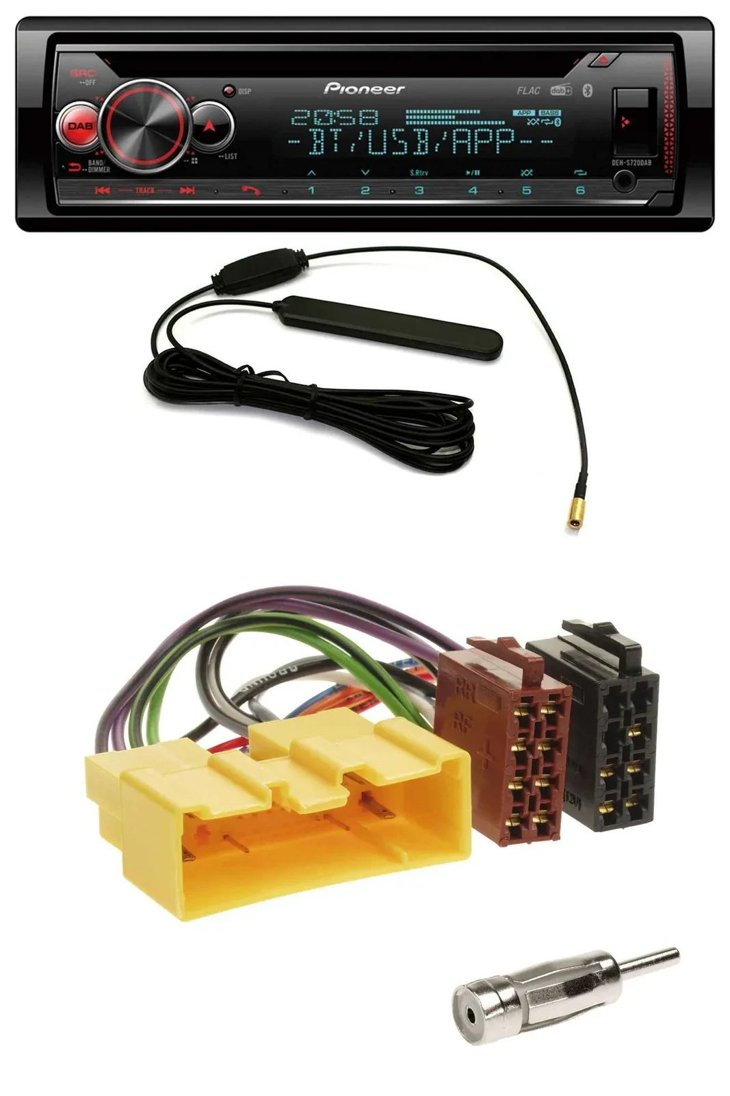 Pioneer USB DAB MP3 Bluetooth CD Autoradio für Mazda MX-5 (2000-2005)