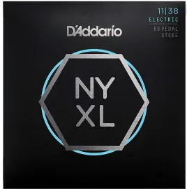 D'Addario NYXL1138PS Nickel Wound Pedal Steel Guitar Strings, Regular Light, 11-