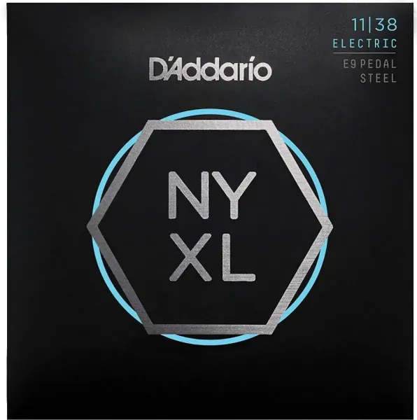 D'Addario NYXL1138PS Nickel Wound Pedal Steel Guitar Strings, Regular Light, 11-