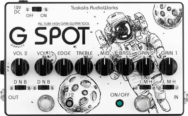 Педаль эффектов для электрогитары Tsakalis Gravity Spot Tube OD/Distortion/Pre Amp Stomp Box Effects Pedal
