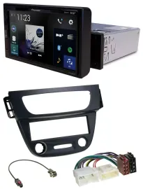 Pioneer DAB MP3 Bluetooth USB Autoradio für Renault Megane 3 09-14 schwarz