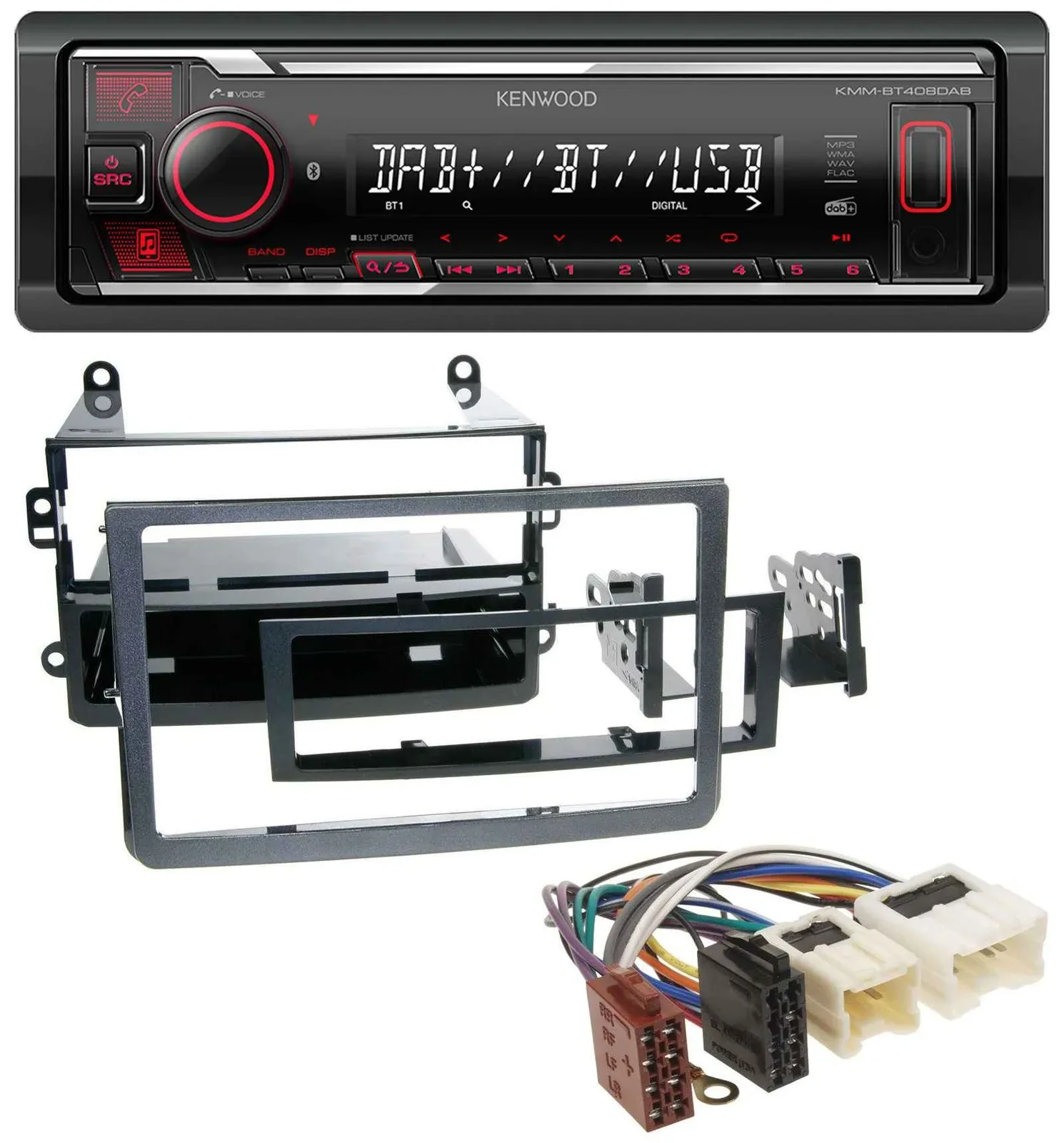 Kenwood MP3 Bluetooth USB DAB Autoradio für Nissan 350Z (ab 2006)