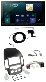 Pioneer 2DIN DAB USB MP3 Bluetooth Autoradio für Hyundai i30 (ab 08)