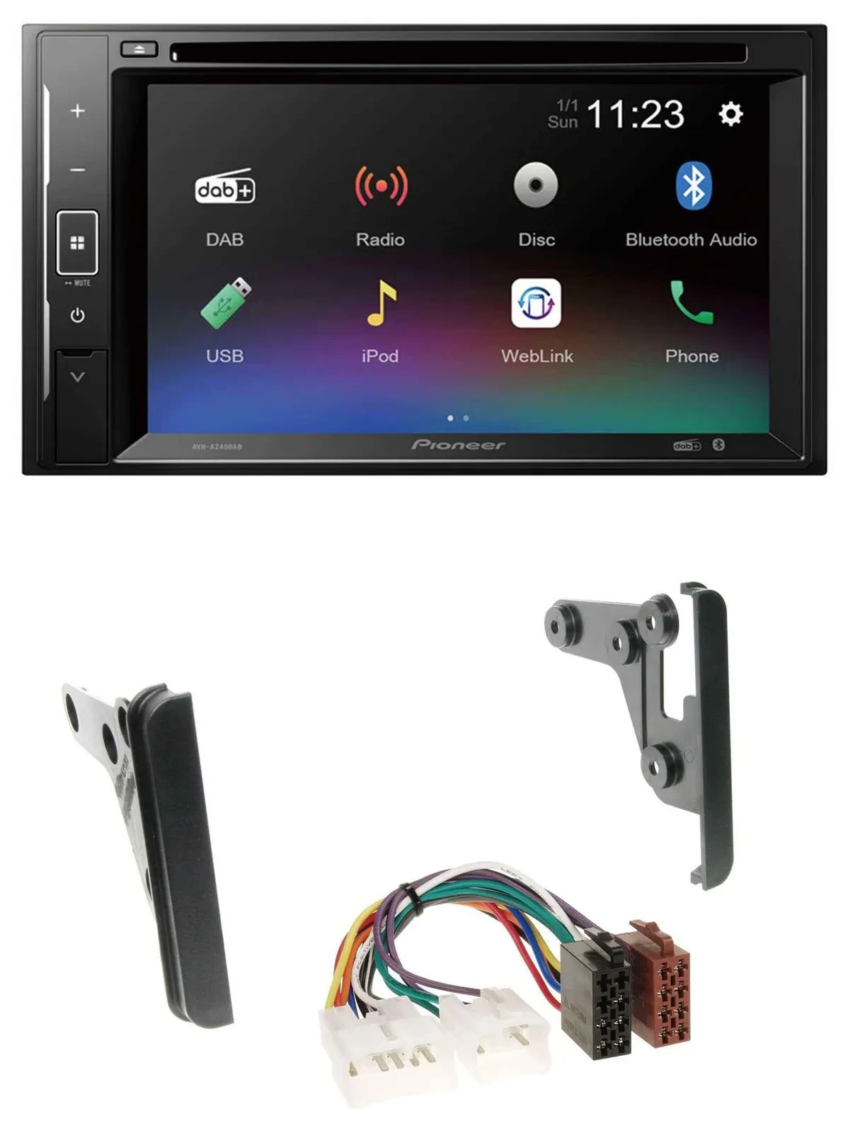 Pioneer Bluetooth MP3 USB 2DIN DAB DVD Autoradio für Toyota Tundra Celica FJ