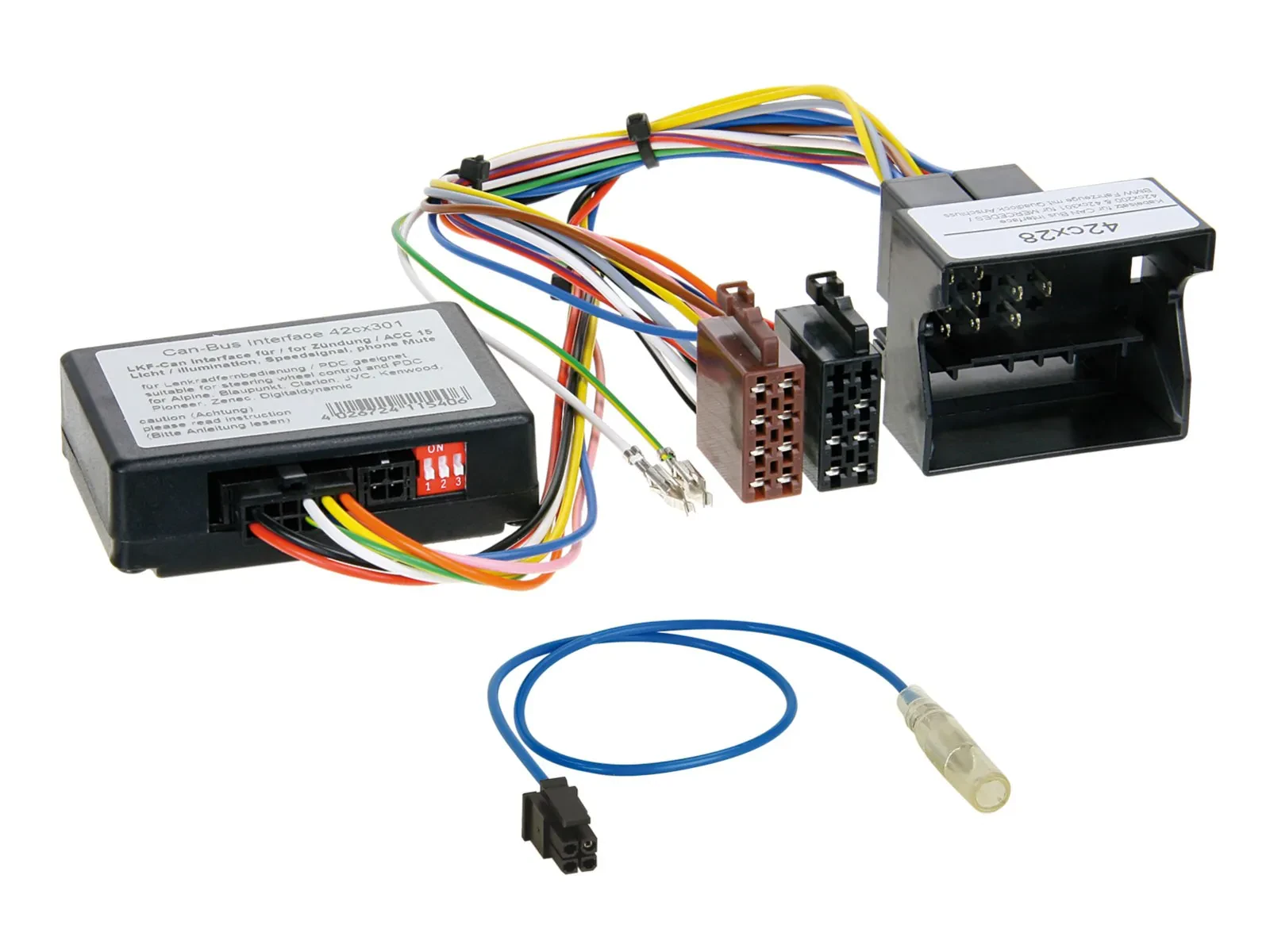 ACV CAN-Bus- Lenkradadapter für Porsche Cayenne Cayman Boxster,911 XZent/Zenec 4