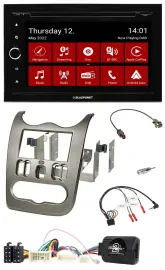 Автомагнитола Blaupunkt 2DIN Bluetooth USB DAB навигация TMC для Dacia (с 2012), темный