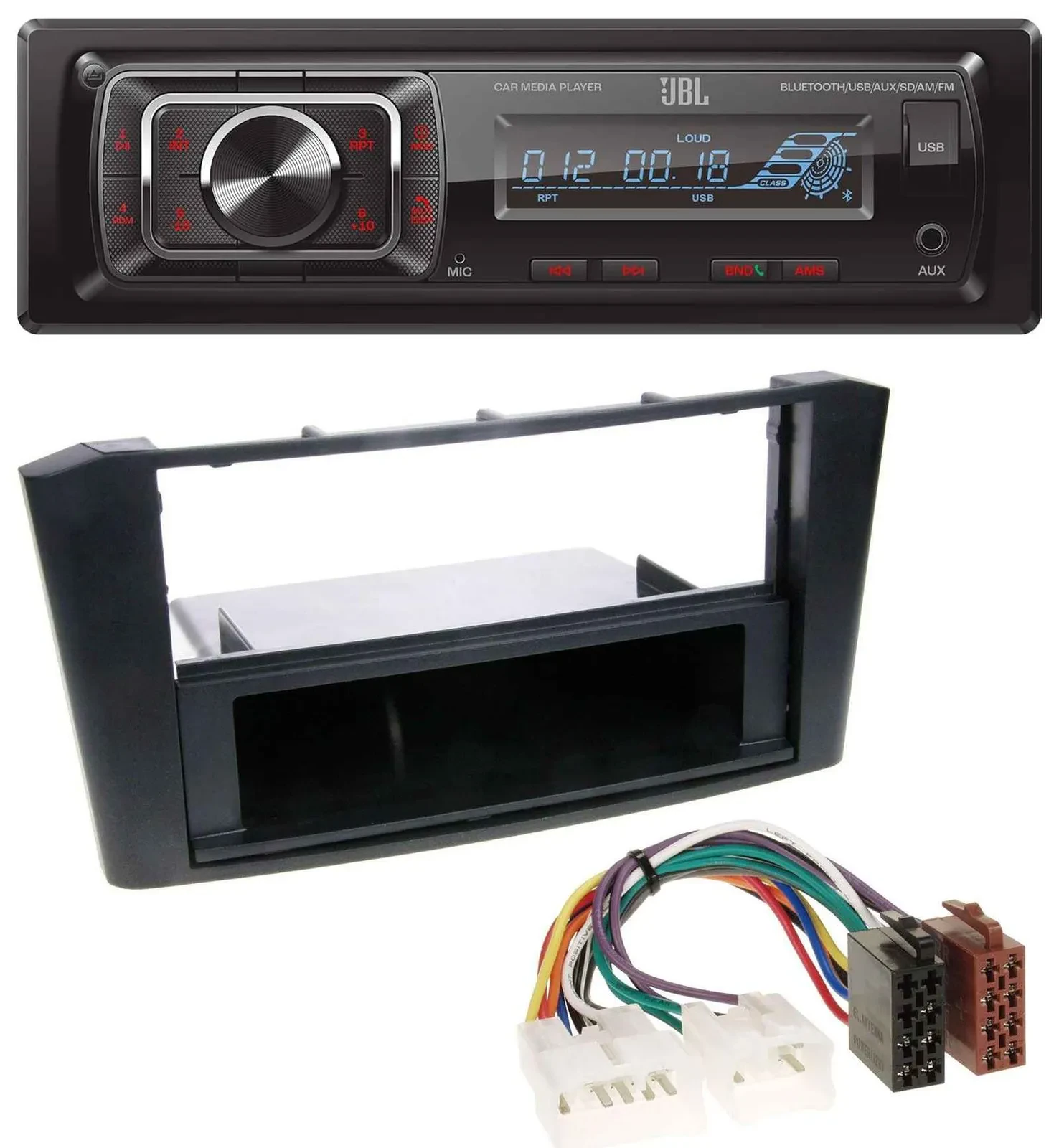 Автомагнитола для Toyota Avensis T25 (2003–2009) JBL SD, AUX, USB, Bluetooth, MP3