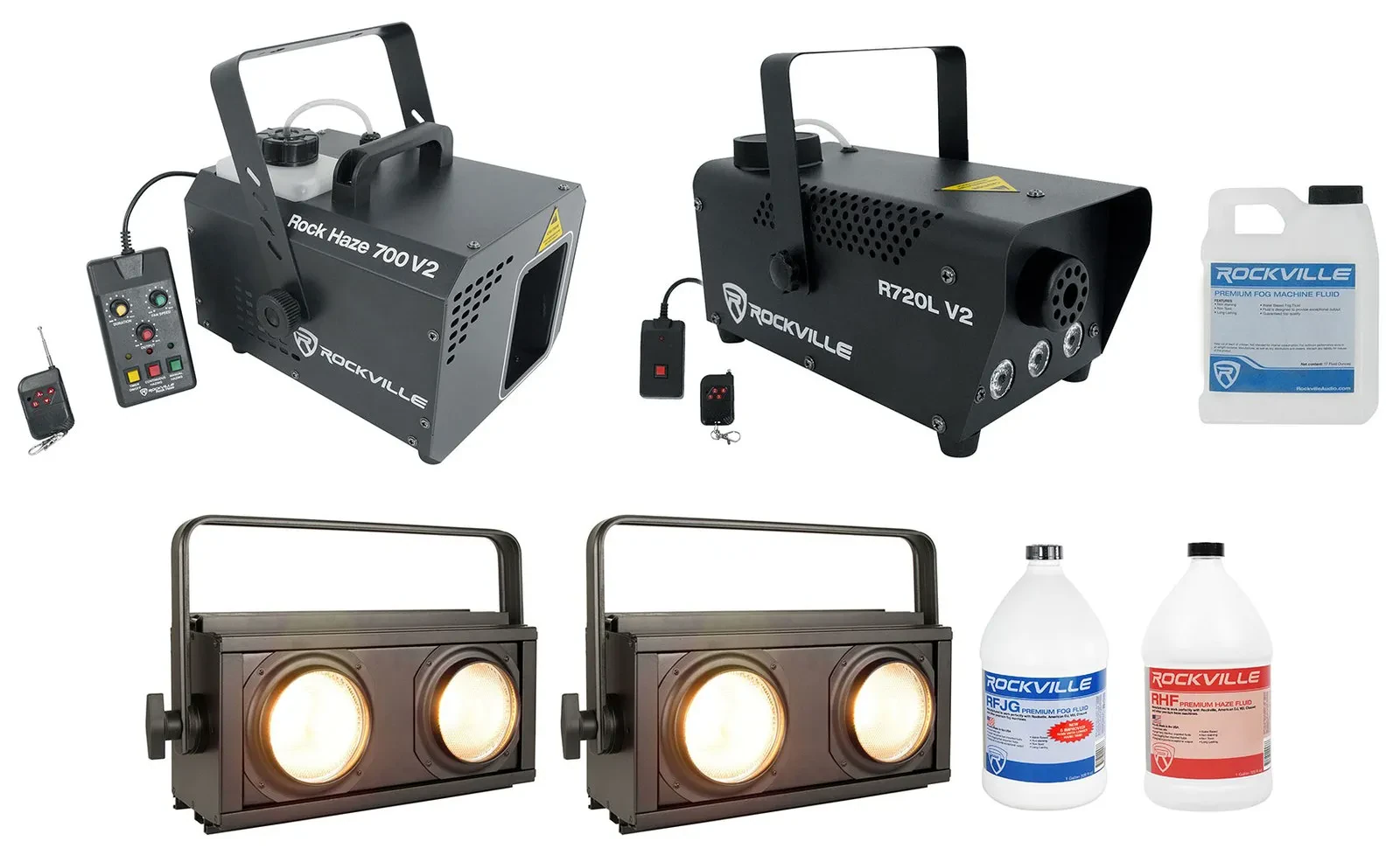 Комплект светового оборудования American DJ ENCORE BURST 200+R720L V2+RHF+RFJG-1